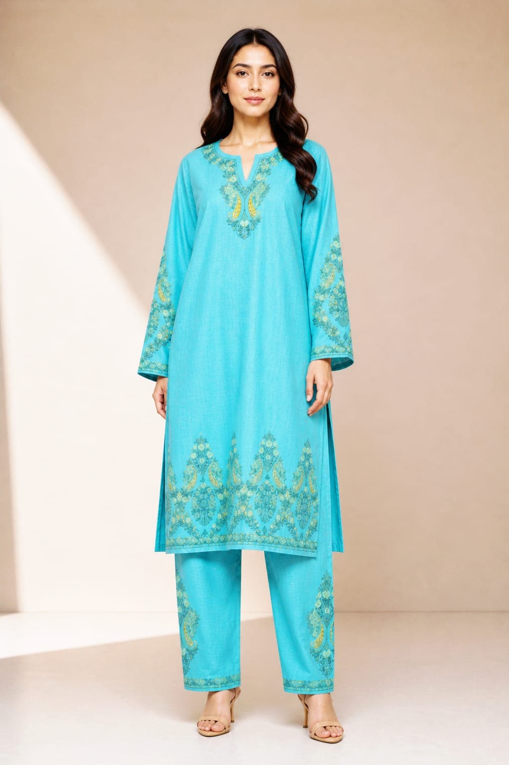Pheran (Aqua Teal)