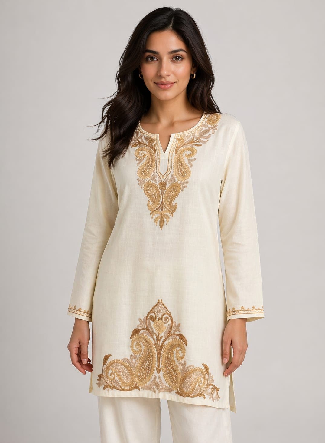 Short Kurti (Off White)