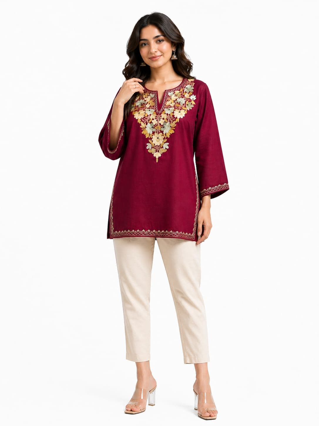 Short Kurti (Craneberry)