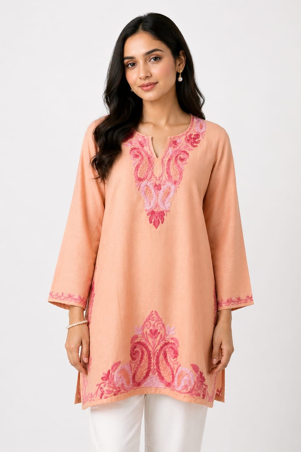 Short Kurti (Apricot Glow)