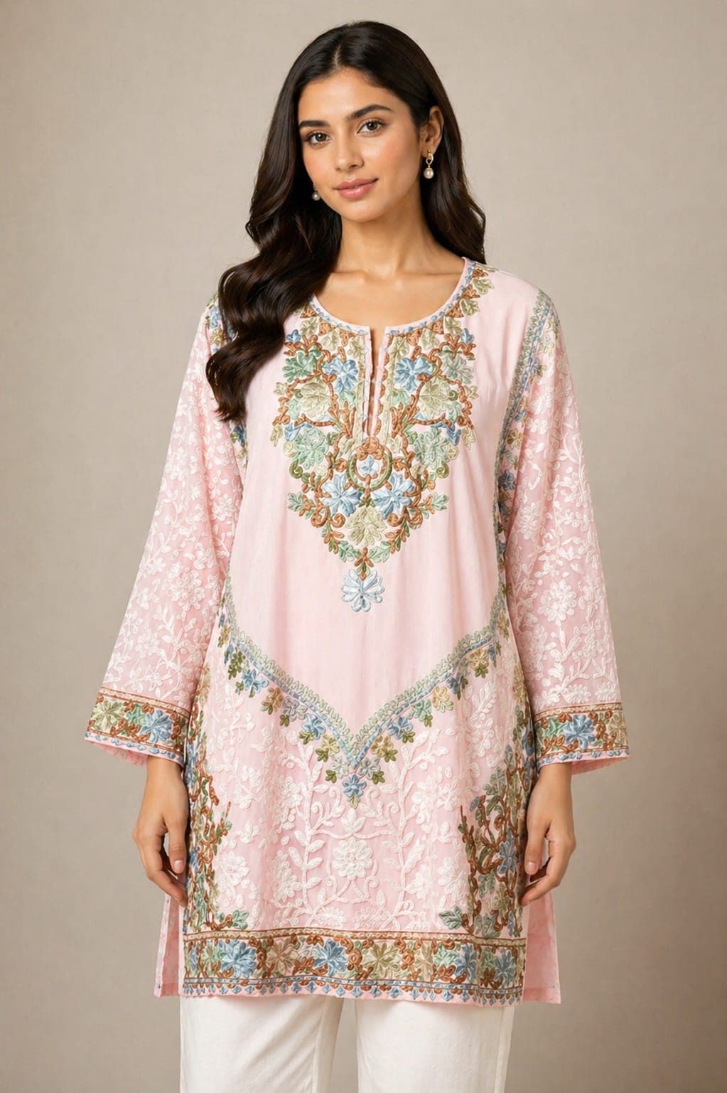 Short Kurti (Pink Mist)