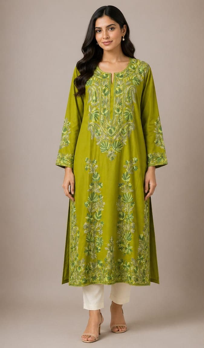 Long Kurti (Verdant Glow)