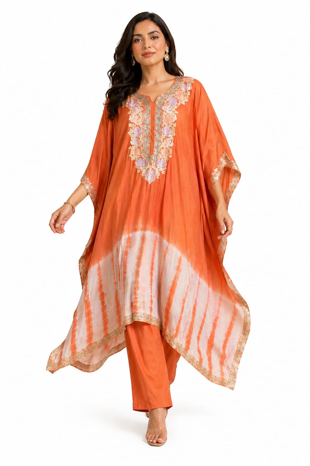 Saffron Fade Kaftan Set