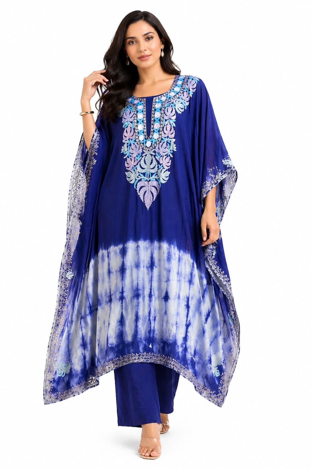 Sapphire Drift Kaftan Set