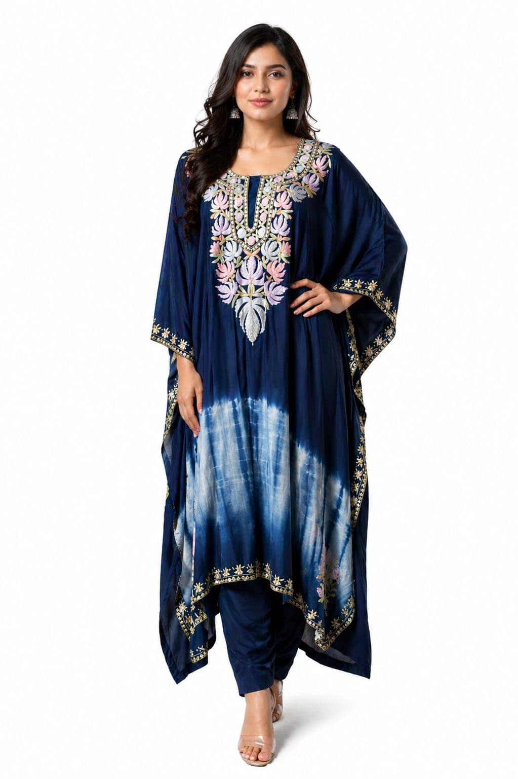 Stormy Blue Kaftan Set