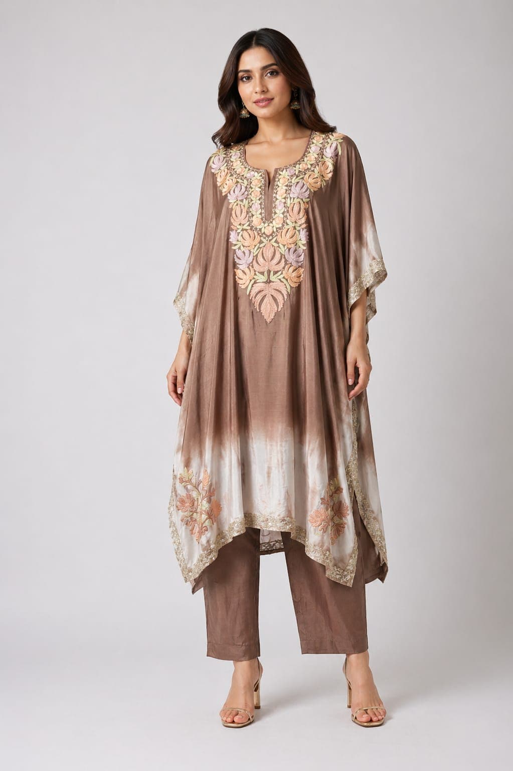 Cocoa Blush Kaftan Set