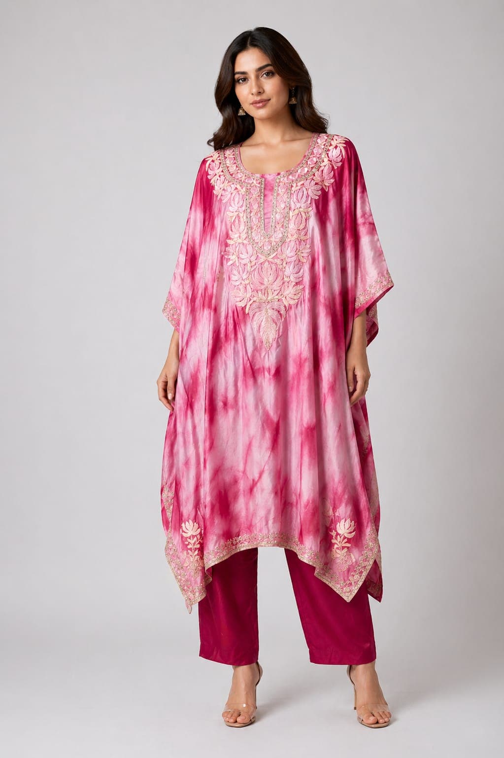 Blush Fuchsia Kaftan Set